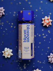 Christmas beauty cracker containing two body care products to help drive off to sleep. All Night Long Calming sleep spray and Lip Service Nourishing lip balm.