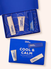 The menopause edit, Cool and Calm gift set. Products to help with menopause symptoms.