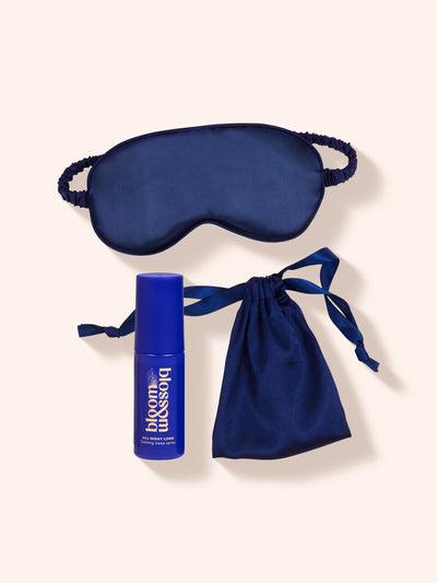 Disco Nap Gift Set including super soft eye mask with pouch and mini All Night Long Calming sleep spray.