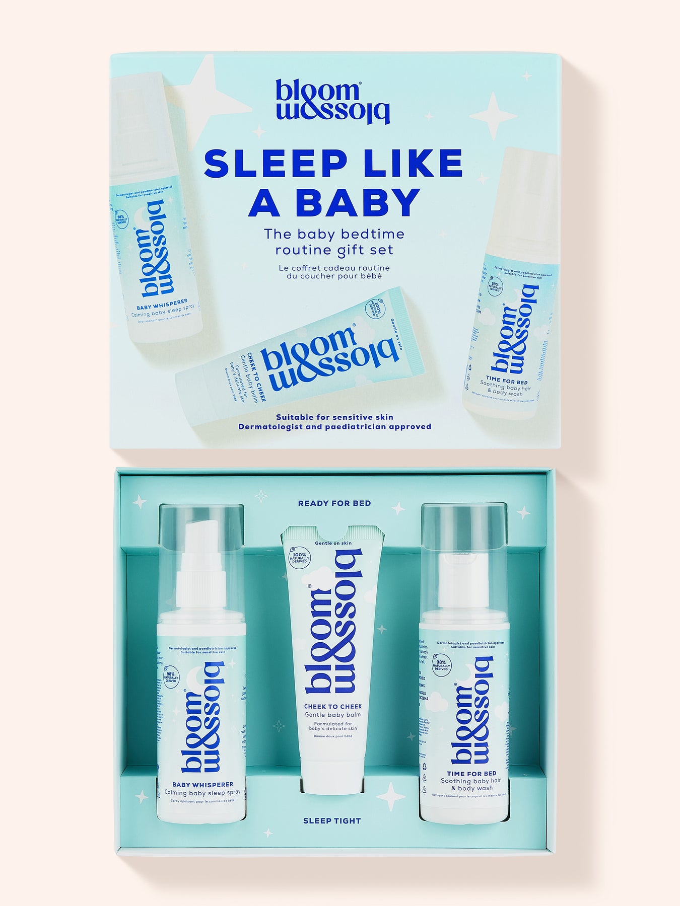The baby bedtime routine gift set, Sleep Like a Baby - Bloom and Blossom