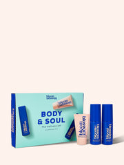 Body & Soul gift set in cardboard box with 3 mini products.