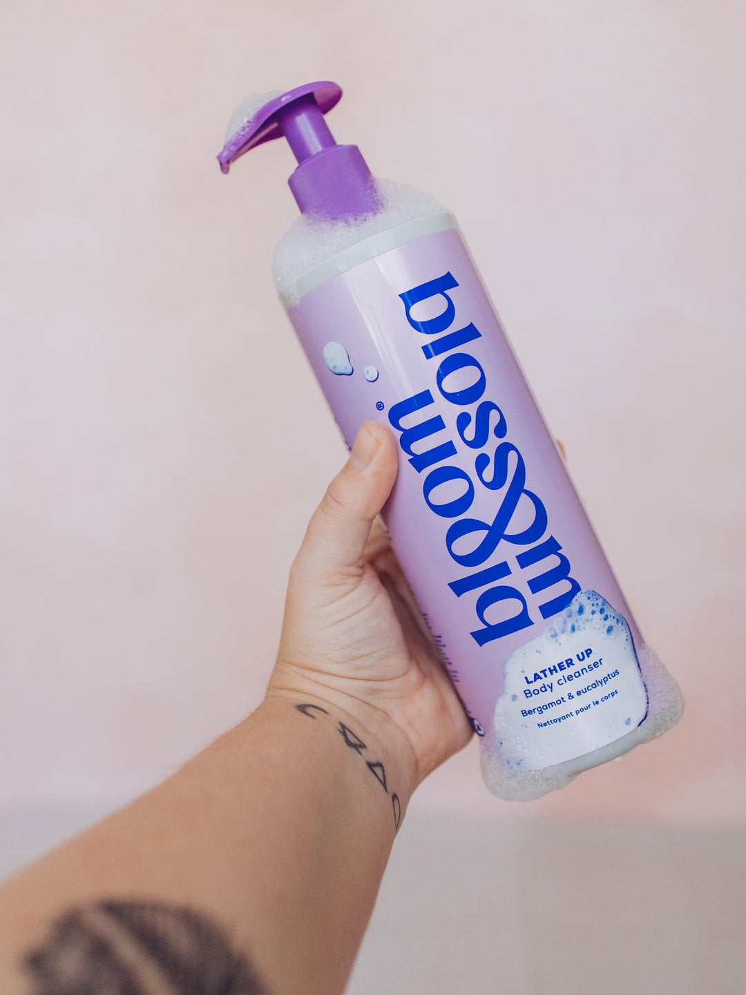Body cleanser Lather Up Natural Foaming Body Wash Bloom and Blossom