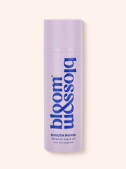 Smooth Moves Stretch mark oil in lilac bottle, a luxurious oil to improve the appearance of stretch marks.